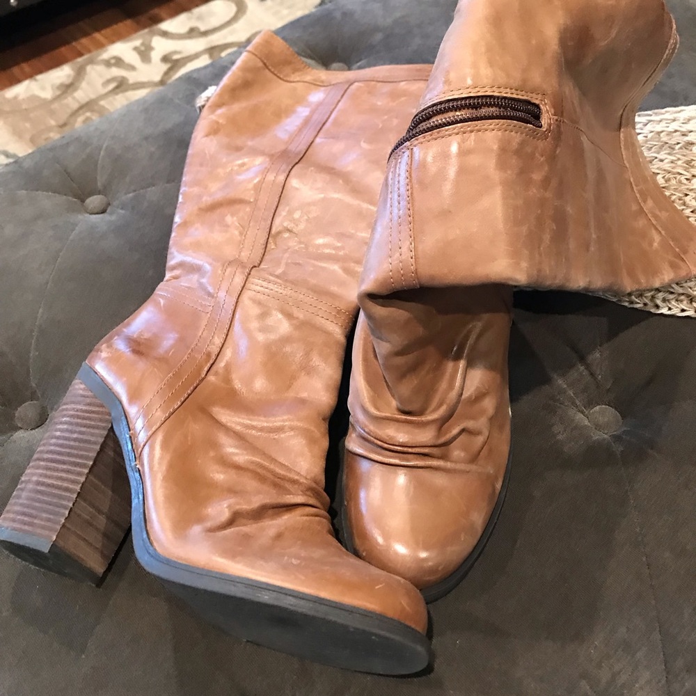 Jessica Simpson  Boots Shoes Size 8 Brown Leather